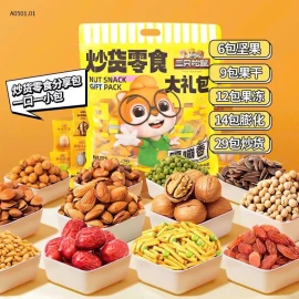TÚI HẠT MIX HIỆU 3 CON SÓC- sỉ 92k/set 650g