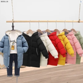 ÁO PHAO TRƠN DÁNG DÀI CHO BÉ  - sỉ 172k