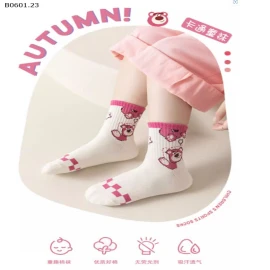 Sét 10 đôi tất gấu dâu- Sỉ 56k/ 1 sét 10 đôi