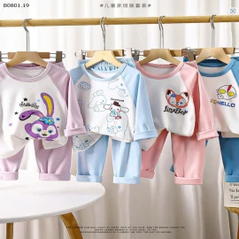 BỘ NỈ TUYẾT NHUNG MẶC NHÀ CHO BÉ-sỉ Sz 80-120 : 80K          Sz 130-160 : 95K