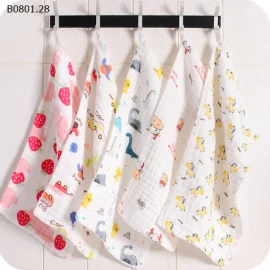 SET 10 KHĂN SỮA SỢI TRE MUSLIN -sỉ 85k/set 10c mix ngẫu nhiên