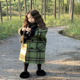 ÁO KHOÁC KẺ TONE XANH BÉ GÁI-sỉ 269k