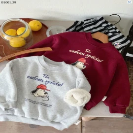 ÁO NỈ LÓT LÔNG CỪU ẤM CHO BÉ -sỉ 103k