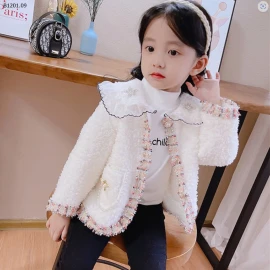 ÁO KHOÁC LÔNG SANG CHẢNH BÉ GÁI -sỉ 155k