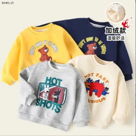 ÁO NỈ LÔNG CỪU CHO BÉ  -sỉ 105k