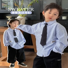 ÁO SƠ MI KẺ BÉ TRAI EDGX-sỉ Sz 100-140 : 124k           Sz 150-160 : 134k