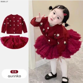 SET ÁO LEN MIX CHÂN VÁY TUTU CHO BÉ -sỉ 263k