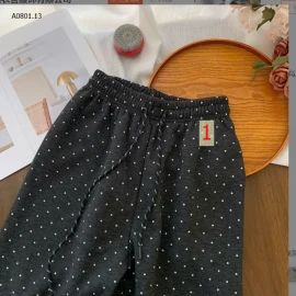 QUẦN SUÔNG CHẤM BI CẠP CHUN NỮ-sỉ 185k