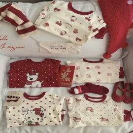 BỘ GIỮ NHIỆT HOMEWEAR TONE ĐỎ HEY HONEY-sỉ sz 90-130 : 164k           sz 140-150 : 187k