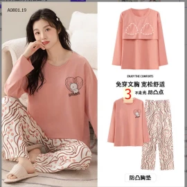 BỘ COTTON  MẶC NHÀ NỮ KÈM BRA-sỉ 190k
