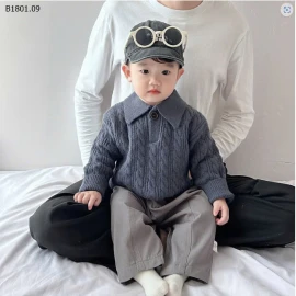 ÁO LEN CỔ POLO CHO BÉ -sỉ 138k