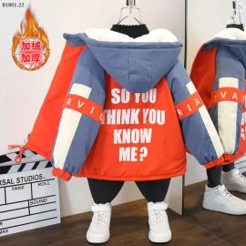 ÁO KHOÁC LÓT NHUNG BÉ -sỉ 192k