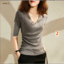 ÁO LEN TĂM VẠT CHÉO CỔ V -sỉ 95k