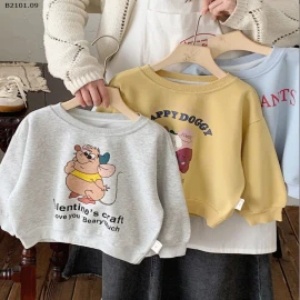 ÁO NỈ IN HÌNH CHO BÉ-sỉ 75k