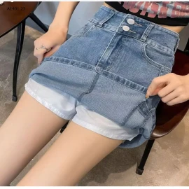 CHÂN VÁY JEANS 2 CÚC-sỉ 153k