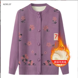 ÁO LEN THÊU TẶNG BÀ TẶNG MẸsỉ Thường ( số 1-5) : 140k            Lót lông ( số 6-10) : 183k