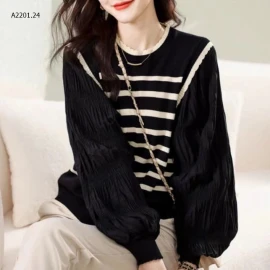 ÁO LEN NỮ PHỐI TAY VOAN-sỉ 138k