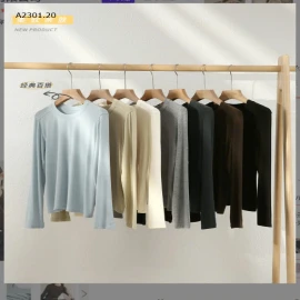 ÁO LEN MỎNG CỔ TRÒN-sỉ 135k