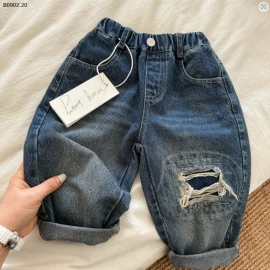 Quần jean MMY rách gấu-Sỉ 175k