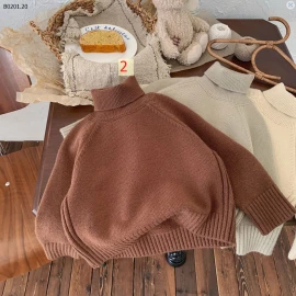 Áo len cổ lọ  cho bé nhà Bang Cheng Sỉ 156k