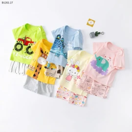 BỘ COTTON ĐÙI CHO BÉ -giá sỉ như sau 73-100:  55k/1 bộ 110-130: 69k/1 bộ 