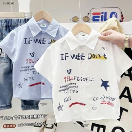 ÁO SƠ MI CHỮ CỘC TAY BT HÃNG KACADY - Sỉ 113k