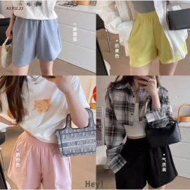 QUẦN SHORT CẠP CHUN NỮ - sỉ 155k