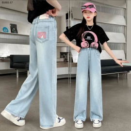  QUẦN JEAN SUÔNG CHO BÉ GÁI SZ ĐẠI -  sỉ 124k