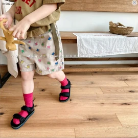 QUẦN SHORT HỌA TIẾT GẤU CHO BÉ  - sỉ 139k