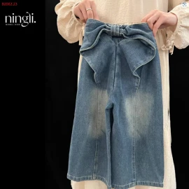 QUẦN JEAN ỐNG RỘNG HÌNH BƯỚM NINGLI- Sỉ 131k