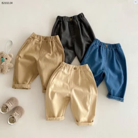 Quần jeans trẻ em màu trơn -Sỉ 120k