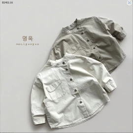 ÁO SƠ MI CỔ TÀU CHO BÉ GÁI-sỉ 153k