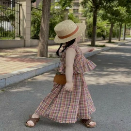 SET ÁO KẺ MIX QUẦN ỐNG RỘNG BG-sỉ 202k