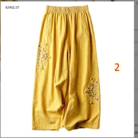 QUẦN ỐNG SUÔNG THÊU HOA sỉ 114k