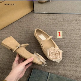 GIÀY - DÉP DA LỘN ĐÍNH HOA CHO NỮ-sỉ 180k