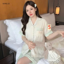 BỘ PIZAMA CỘC TAY CHO NỮ-sỉ 147k