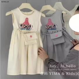 SET VÁY BÉ GÁI KÈM TÚI ĐEO HÔNG -sỉ 130k