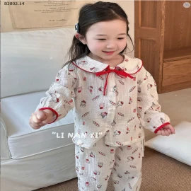BỘ PIZAMA ĐŨI BÉ GÁI -sỉ 198k