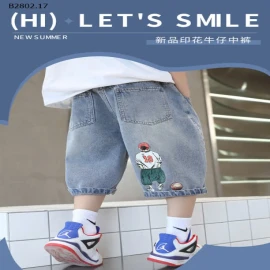 QUẦN SHORT JEAN BÉ TRAI SZ ĐẠI-sỉ 118k