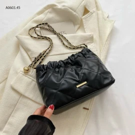 TÚI XÁCH TRẦN TRÁM MIỆNG NHÚN CHO NỮ-sỉ 80k