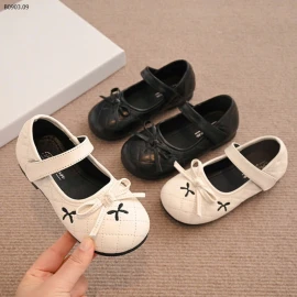 GIÀY BÚP BÊ TRẦN TRÁM THÊU NƠ-sỉ Sz 26-30 : 132k            Sz 31-36 : 142k