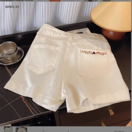 QUẦN SHORT TRẮNG THÊU HOA-sỉ 160k