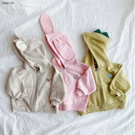 ÁO KHOÁC NỈ CUTE CHO BÉ-sỉ 152k