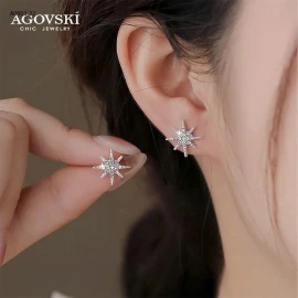 SÉT KHUYÊN TAI CỰC XINH CHÍNH HÃNG AGOVSKI-sỉ 180k/set 7 đôi 