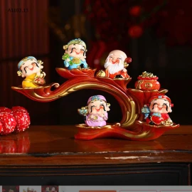 BỘ TƯỢNG 5 ÔNG THẦN TÀI-sỉ 230k