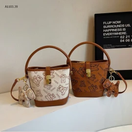 TÚI XÁCH GẤU KÈM MÓC CHO NỮ -sỉ 174k