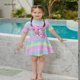 VÁY BƠI LIỀN THÂN CÓ QUẦN LÓT BÉ GÁI -sỉ 103k