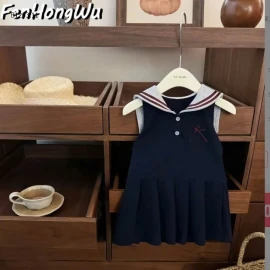 VÁY XẾP LY CỔ THỦY THỦ-sỉ 138k