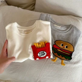 ÁO PHÔNG HAMBURGER, KHOAI TÂY CHIÊN-sỉ 125k