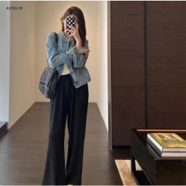 QUẦN XUÔNG ỐNG RỘNG NỮ  -sỉ 74k